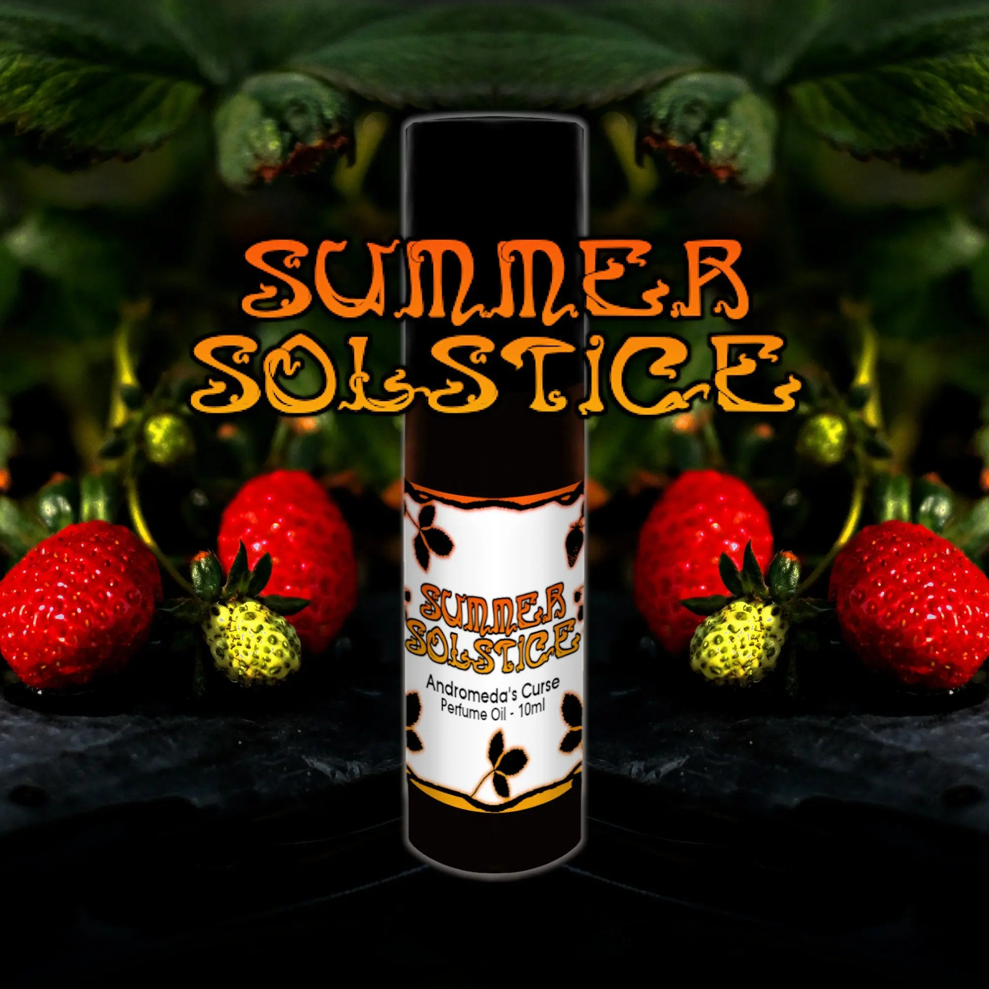 Summer Solstice - Ripe Strawberries, Green Grass - Rollerball Perfume Oil