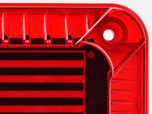 Nilight LED RV Tail Light 2PCS 72 LED Red Running Stop Brake Turn Signals Light White License Plate Light Surface Mount Waterproof Taillights for RV Caravan Camper Van