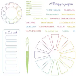 Sizzix A5 Clear Stamps Set 24PK - Swatch Cards by Eileen Hull