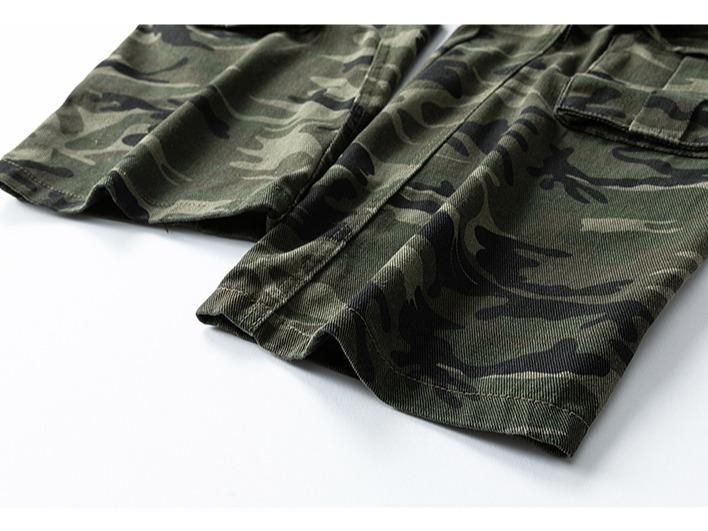 Men’s retro camouflage cargo pants, micro-flare camouflage denim jeans, new casual cargo-style pants, unisex high-street fashion loose straight-leg drop-crotch wide-pocket casual trousers, comfortable breathable fabric, suitable for everyday wear and outd