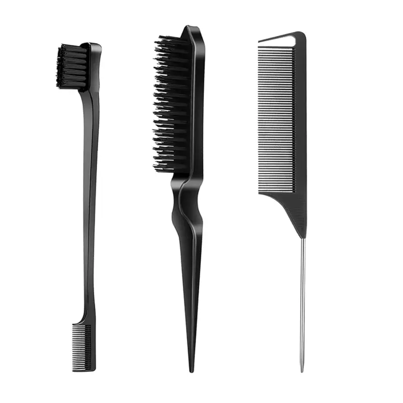 Slick Back Hair Brush Set for Girls and Kids