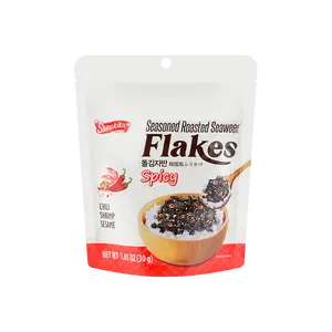 SHIRAKIKU Spicy Seaweed Snacks - Crispy Roasted Nori Strips, 30g Pack, Japanese Flavor