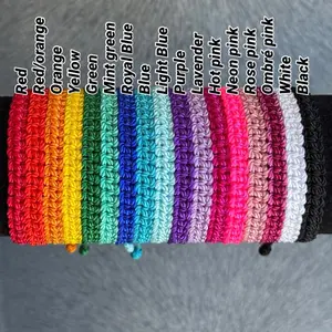 flat cord adjustable bracelet Daily use flat cord adjustable bracelet Daily use