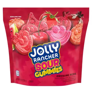 Jolly Rancher Sour Gummies Awesome Reds Assorted Fruit Flavored Candy, Bag 13 oz Jolly Rancher Sour Gummies Awesome Reds Assorted Fruit Flavored Candy, Bag 13 oz