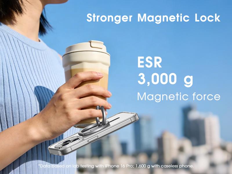 Double-Sided Magnetic Phone Stand Adjustable & Compatible with iPhone 12-17 Series Portable Multi-Scene Use Operable with One Hand Smartphone Cellphone Mount