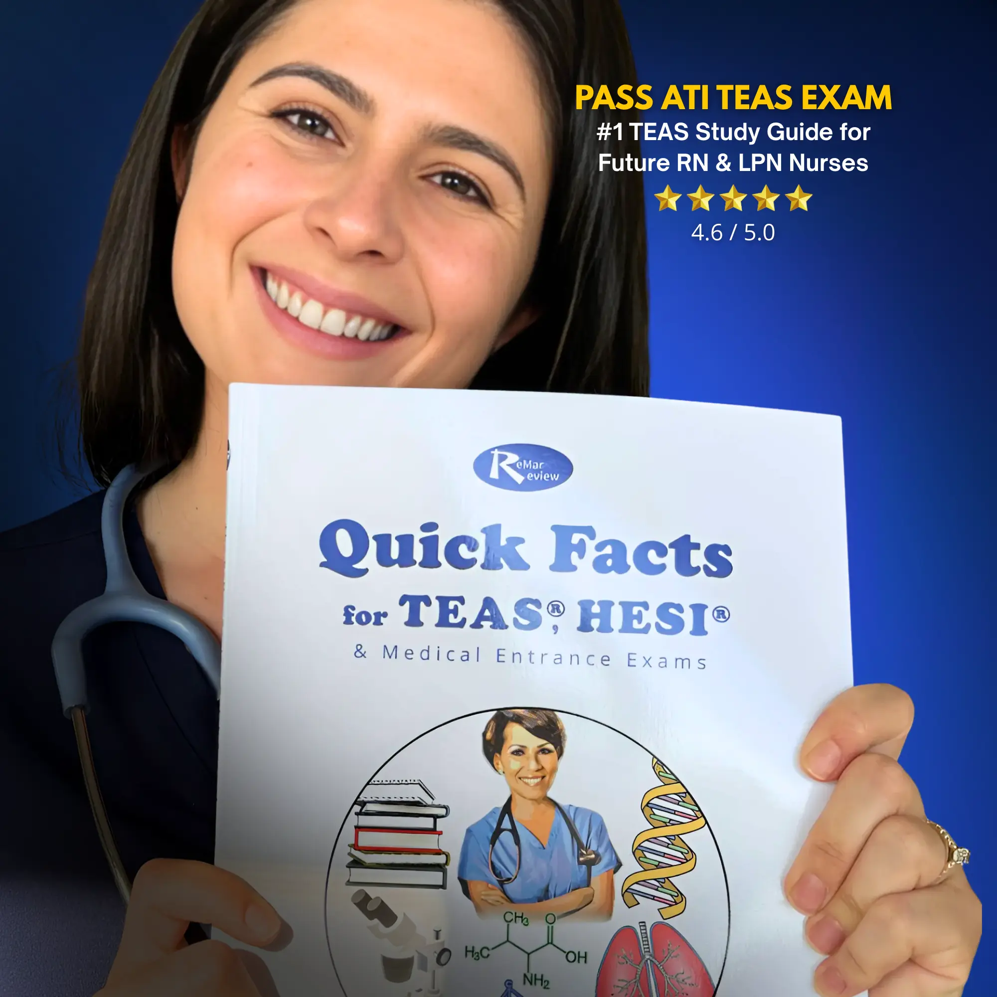 Medical Entrance Exam Quick Facts Book for Nursing Students - Built for TEAS and HESI Exam Prep, Math Simple, Reading & English