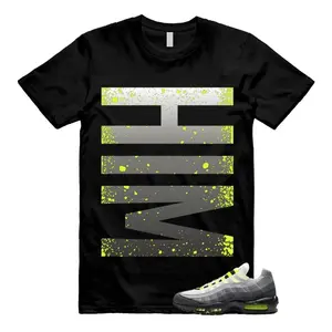 Air Max 95 Big Bubble Neon Yellow Black Cool Grey 2026 OG T Shirt Match HIM VERT