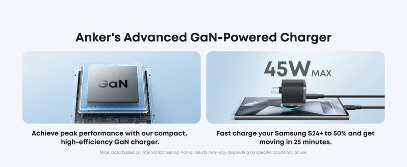 [Limited Offer]Anker Nano Charger (45W) with 6 ft Cable, Compact and Foldable Plug USB-C Charger, Compatible with iPhone 17/16 Series, iPad, Pixel 9, Samsung Galaxy S25 Ultra/S24 Series, and More