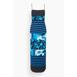Leona Dress in Blue Haze Multi