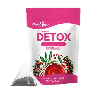 Peach Flavor Detox Tea Supplement 28 Tea Bags  Dietary