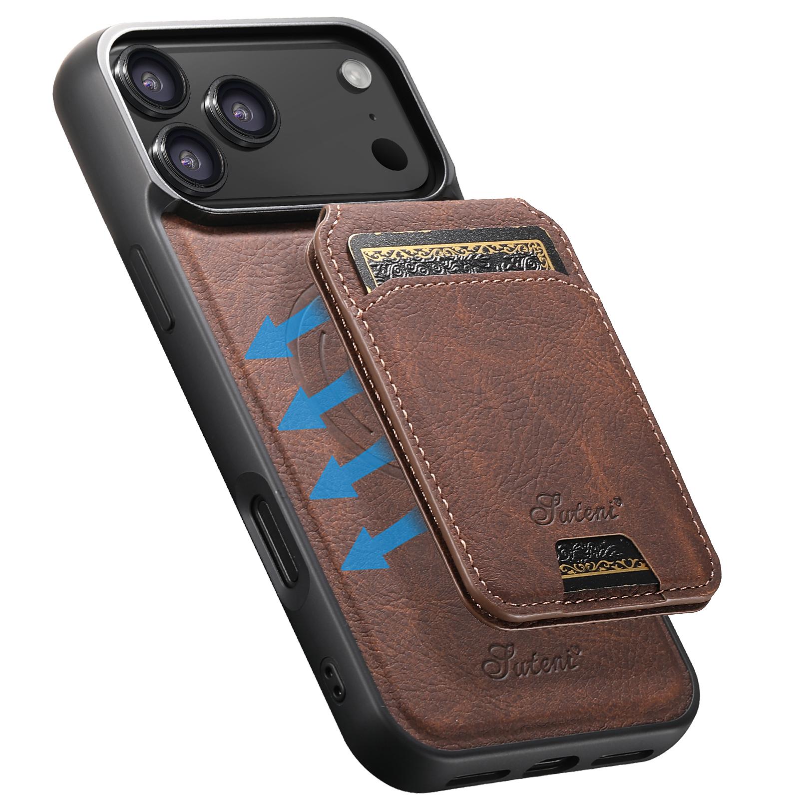 Wallet Case for iPhone 17 Pro Max 17 Air 16 15 14 13 Pro Max with RFID Blocking Card Holder, compatible with MagSafe Magnetic Leather Case for Women Men, Flip Kickstand Shockproof Phone Cases