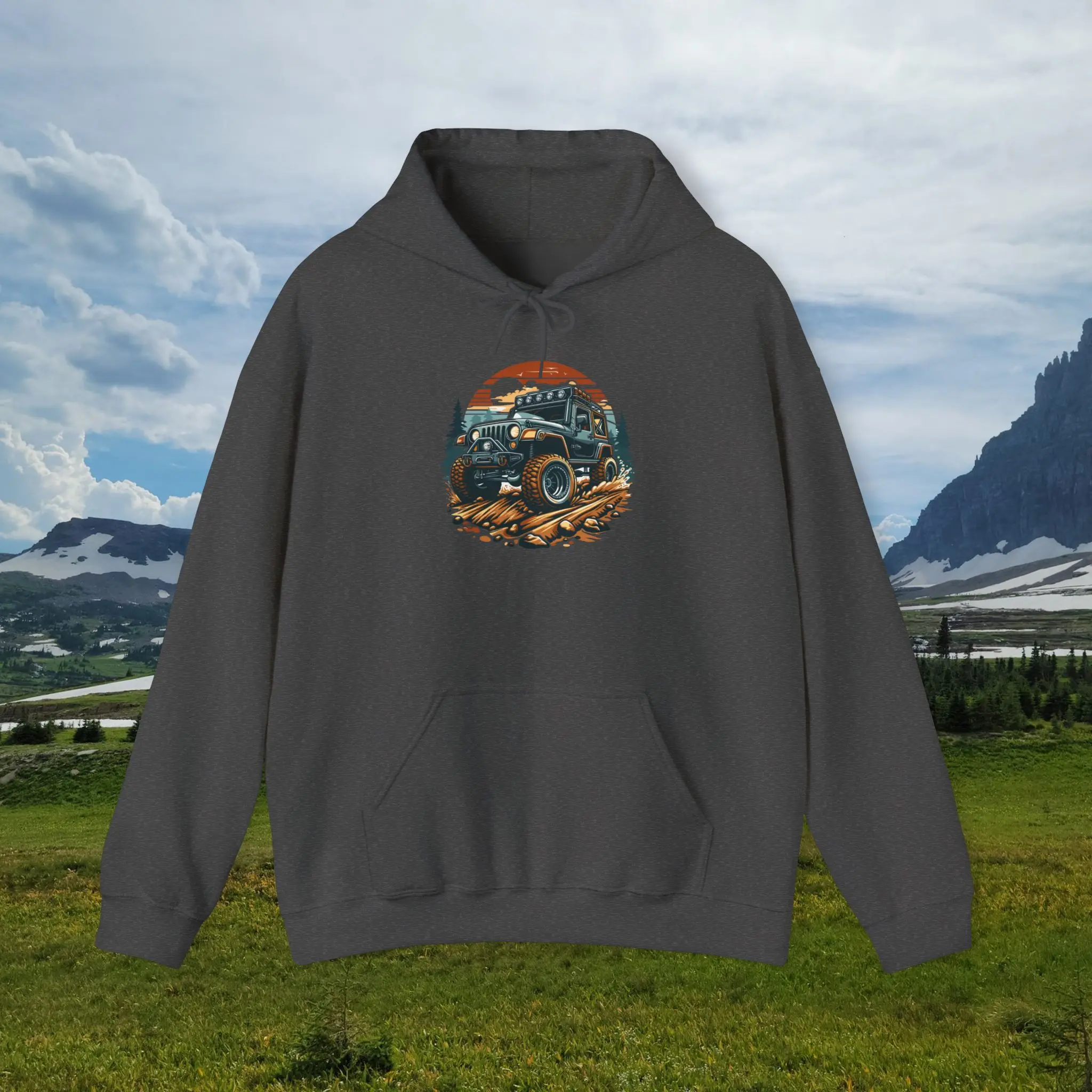 Off Roading SUV Hooded Sweatshirt - Adventure Off-road Jeep Truck 4x4 Overlanding Outdoors Hoodie