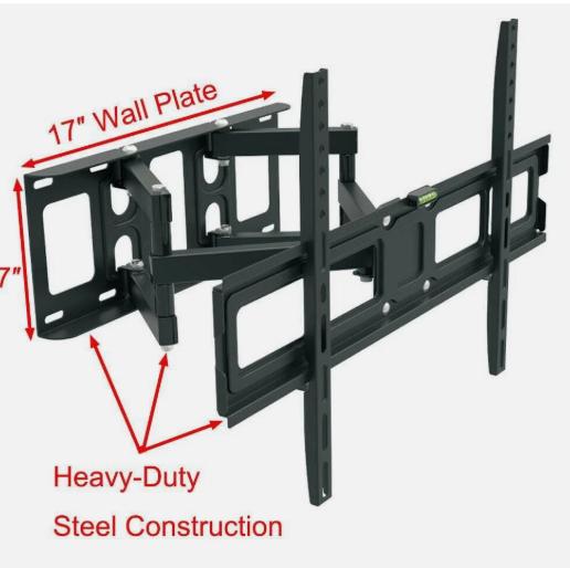 Full Motion HDTV TV Wall Mount Bracket 32 36 37 40 42 47 50 52 55 60 65 70 inch