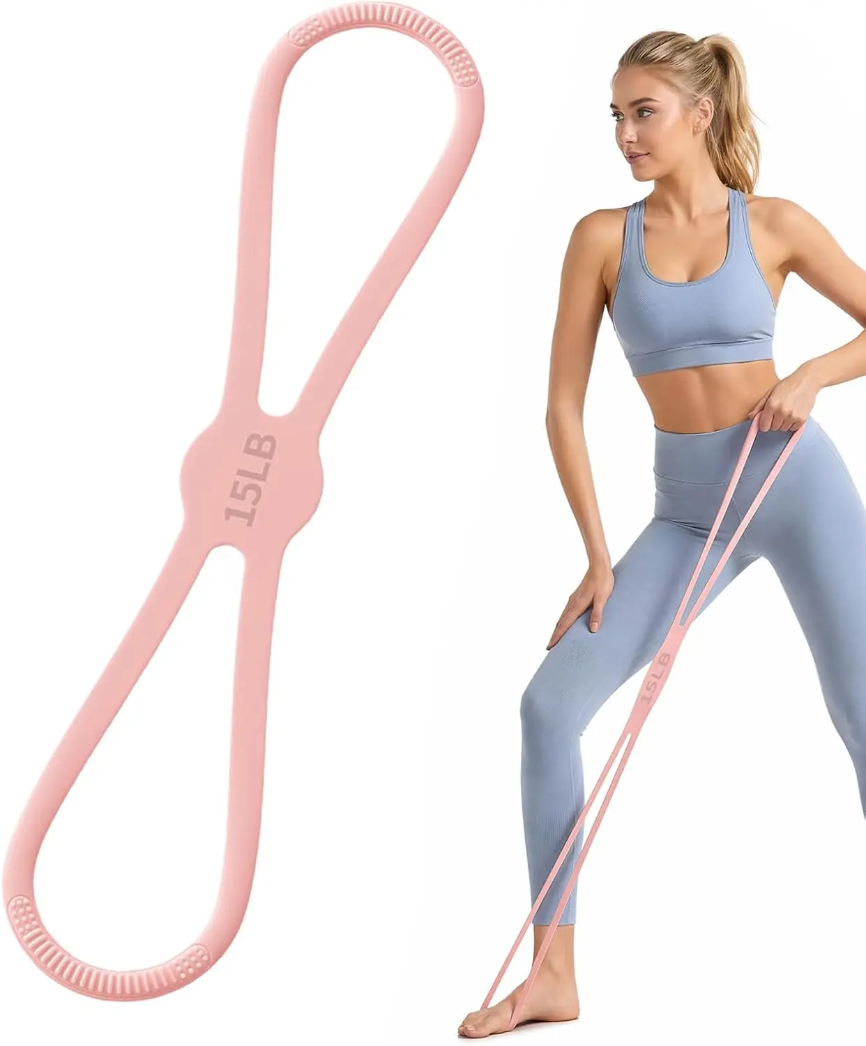 Women's Portable Tube Resistance Bands Set - Non-Slip Handles, Ankle Straps, Door Anchor - Muscle Training & Strength Training Workout Equipment, Muscle Training Band