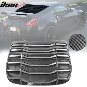 Rear Window Scoop Louver Cover for Nissan 370Z Coupe 2009-2020 IKON Style