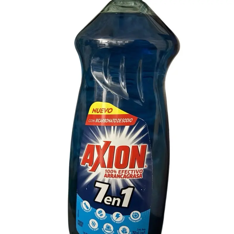 Axion Powerful Foam Dish Soap 640ml Lemon Lemon Scented Formula with Strong Grease Removal