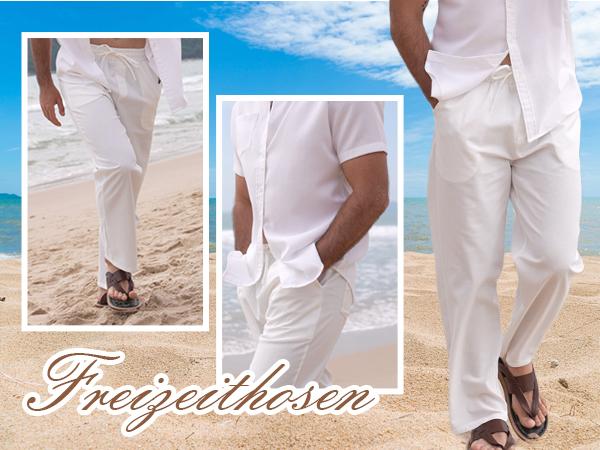 COOFANDY Men's Casual Linen Pants Loose Fit Elastic Waist Drawstring Lightweight Pant Summer Beach Trousers