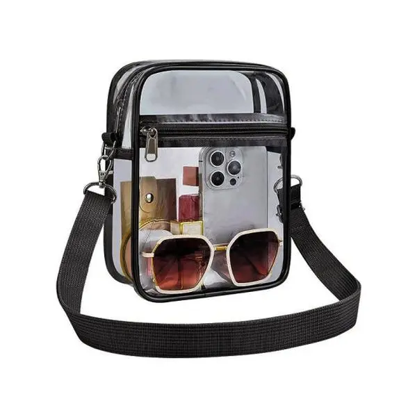 Five-season clear bag for stadium events — clear purses for women, transparent crossbody messenger bags for concerts and game day, crossbody bags for women