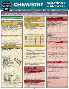 Chemistry Equations & Answers: A Quickstudy Laminated Reference Guide -- Mark Jackson, Poster