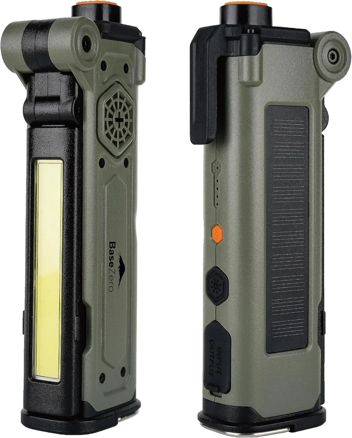 High-Quality All-in-One Solar Rechargeable Emergency Multi-Tool Light for Camping, Work, and SOS Signaling