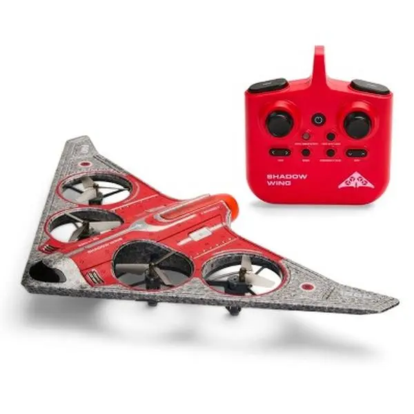 FAO Schwarz Shadow Wings Remote Control Jet 200 Feet - Drone Quadcopter Red