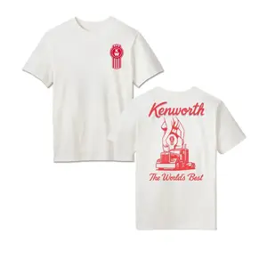 Kenworth T-Shirt, Featuring Red Kenworth Truck Graphic and Logo on Back with “The World’s Best” Slogan, Soft Cotton Fabric, Unisex Fit for Men and Women, Perfect for Truck Fans