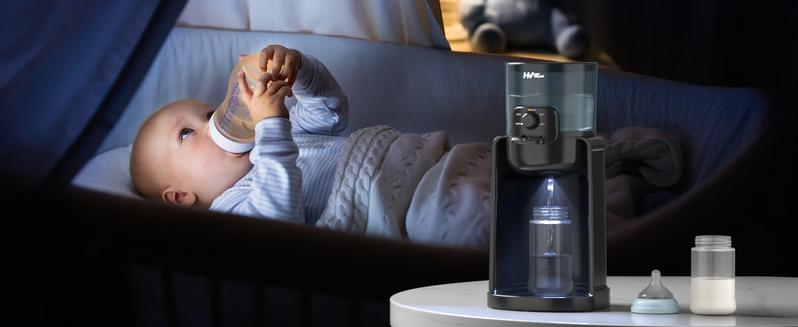 HEYVALUE Water Warmer,  Baby Bottle Warmer, Formula Maker with Night Light, 4 Temperature Control & 72H Keep Warm, Detachable Tank, Instantly Dispenses Warm Water, Feed Baby More Easier and Healthier, Mom's Best Choice