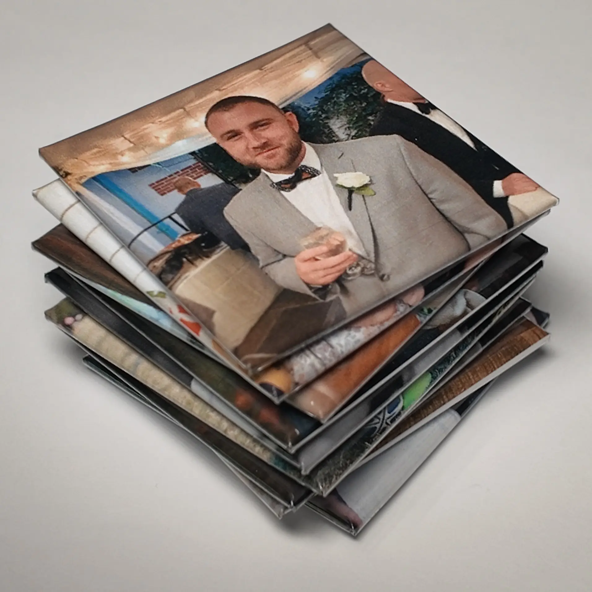 2"x2" Square Custom Photo Refrigerator Magnet, Personalized Durable Fridge & Locker Magnet with Vibrant Print, Home Decor Ideal Gift, Gifts