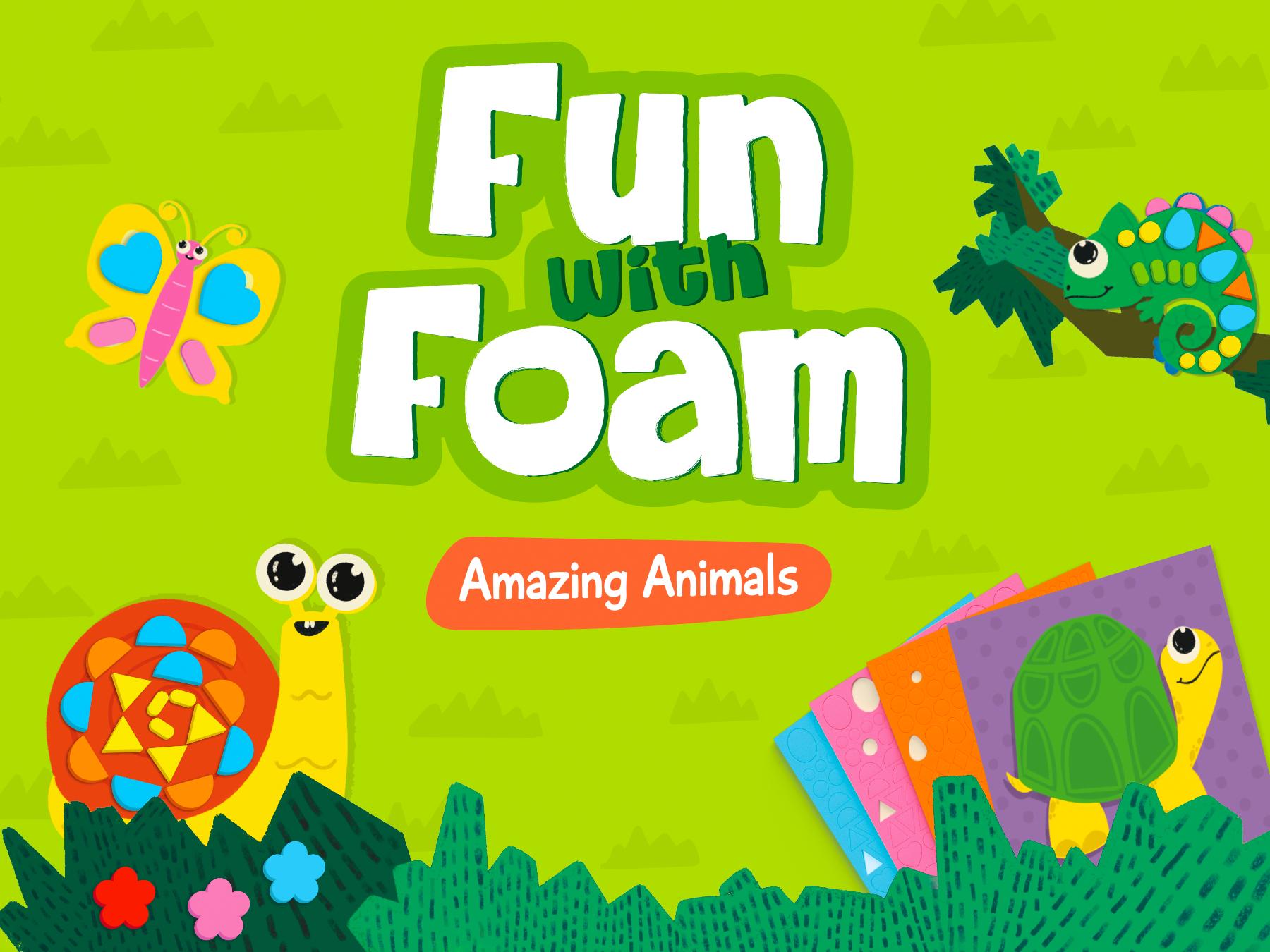 Skillmatics Fun with Foam - Art & Craft Activity, Mess Free Art, DIY Creative Kit for Kids Ages 3 to 7