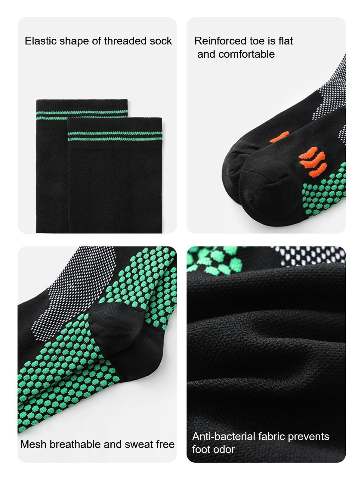 3 Pairs Compression Socks Unisex 20-30mmHg Knee high Calves for Flying Running for Woman & Man Multi-Purpose