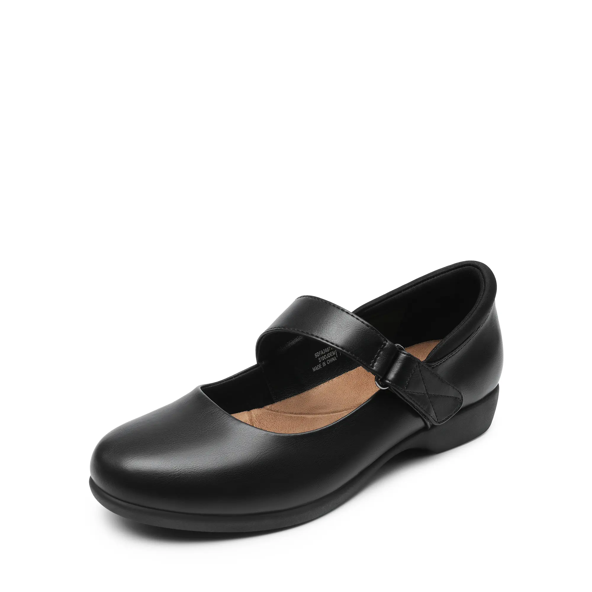Dream Pairs Women's Round Toe Non-Slip Mary Jane Casual Flats - Adjustable Strap, Comfortable Lining, Padded Collar, Slip-On Shoe, Walking Footwear, Walking Shoes, Slip On Shoes,back to school,back to school haul