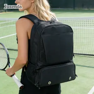 NEW Oxford Tennis Backpack with Independent Shoe Compartment Black,Sports Shoulder Bag,Multi-functional Racket Laptop Backpack for Back to School,Mother's Day Gift