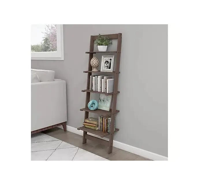 Lavish Home Bookshelf Ladder Shelf Decorative Book Shelves