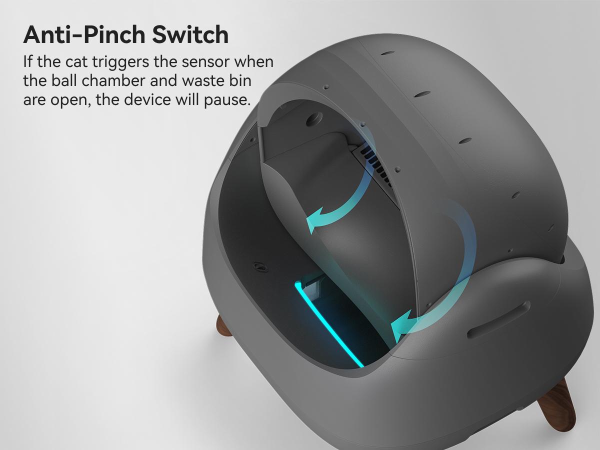 CATLINK Automatic Self - Cleaning Cat Litter Box Scooper Open-X | Ultra-Quiet Operation, App Control, 12L Large Waste Bin, Smart Litter Level Monitoring, Multi-Safety Anti-Pinch Design, Compatible with All Cat Litter, Odor Control, Easy Setup