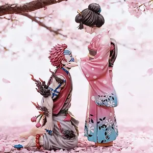Demon Slayer Akaza & Koyuki Limited Edition - Kimetsu No Yaiba Emotional Scene Statue Anime PVC Figure Collectible Figurine Display
