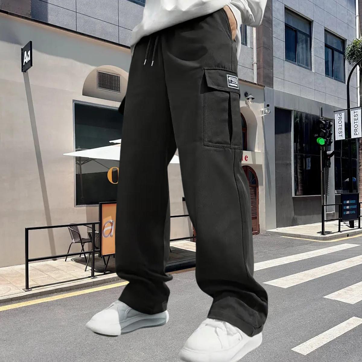 Men's new multi-pocket casual work pants with unique design. FS work pants. Suitable for daily wear, casual and sports activities. Available in multiple colors for your choice.