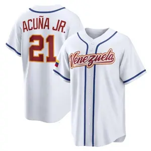 Ronald Acuña Jr. Jersey,Venezuela 2026 World Baseball Classic,Royal Limited Stitched Shirt Custom Jersey Man/Youth size