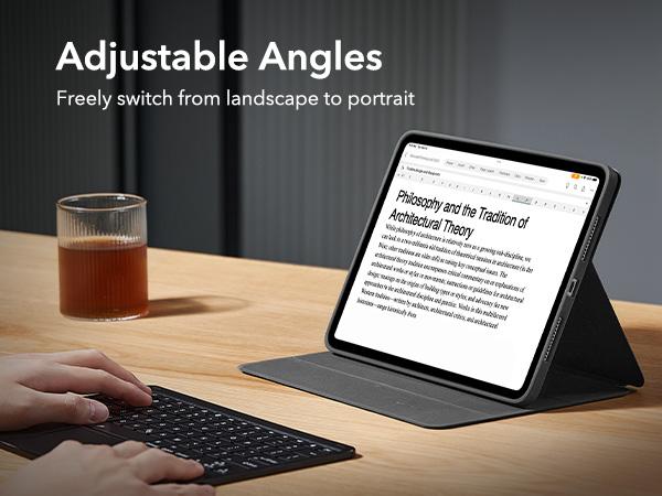 ESR for iPad Air 11/13 inch(2026/2025/2024), iPad Pro 11/13 Case (2025/2024)with Fold Stand Cover, Pencil Holder, Removable Magnetic Cover, Vertical Stand, Fully Supports Pencil Pro and Pencil(USB-C), Rebound 360 Series