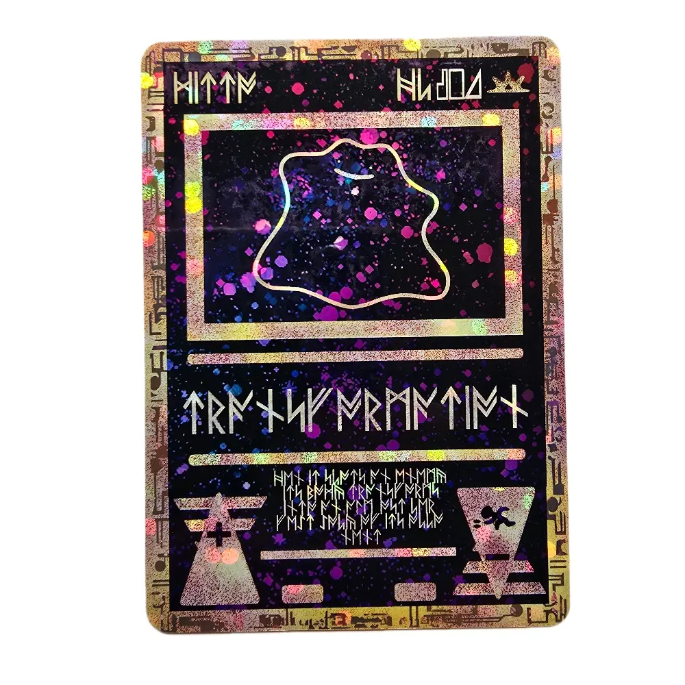 Ancient Ditto Custom Holo Card Galaxy Glitter Holo Rare Standard Pokemon TCG Size & Back – Ships in Card Saver & Bubble Mailer – Combined Shipping!