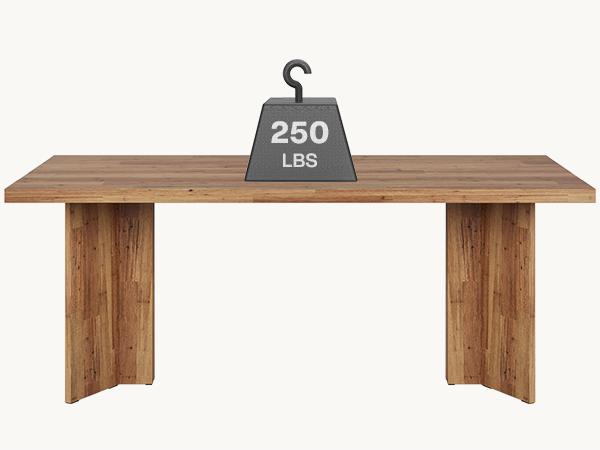 Tribesigns 63-inch Dining Table for 4-6, Farmhouse Kitchen Table with Large Tabletop, Rectangular Dinner Eating Table for Dining Room, Living Room