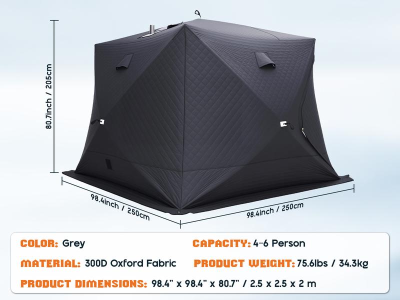 AMERLIFE 1-3 Person Steam Sauna for Home, Portable Sauna Tent with 3L 1500W Steamer, Extra Large Size 6.6’ x 3.3’ x 5.8’ Full Body Home Spa, Remote Control, Folding Chair, Grey
