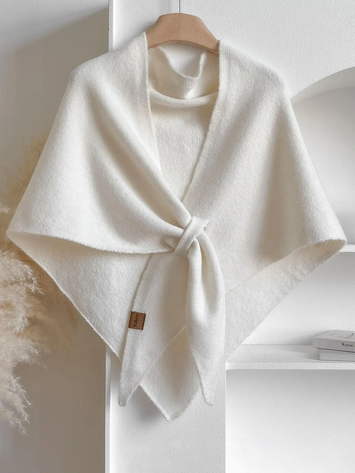 Women's Solid Color Scarf, Soft Warm Shawl, Casual Soft Comfortable Shawl for Daily Wear, Scarf Wrap, Fashion Accessories for Women & Girls