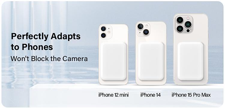 Magnetic Power Bank for iPhone 15/14/13/12/Pro/Mini/Pro Max, Power Bank with Phone Holder, Stocking Fillers Gift，Magnetic Wireless Fast Charging Power Bank, 10000mAh Portable Charger, Suitable for all Samsung and Android phones that support wireless charg
