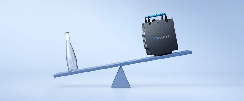 BLUETTI 60W Solar Panel 60 Watt for Solar Generator Handsfree 1 & 2 AC2A Foldable Charger for Hiking Camping Travel