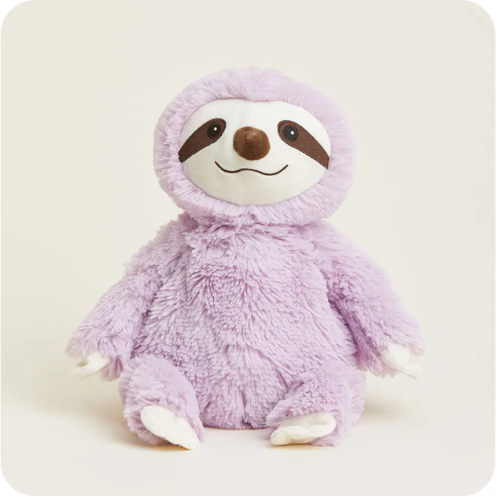 Purple Sloth Warmies Heatable, Chillable, Weighted Plush