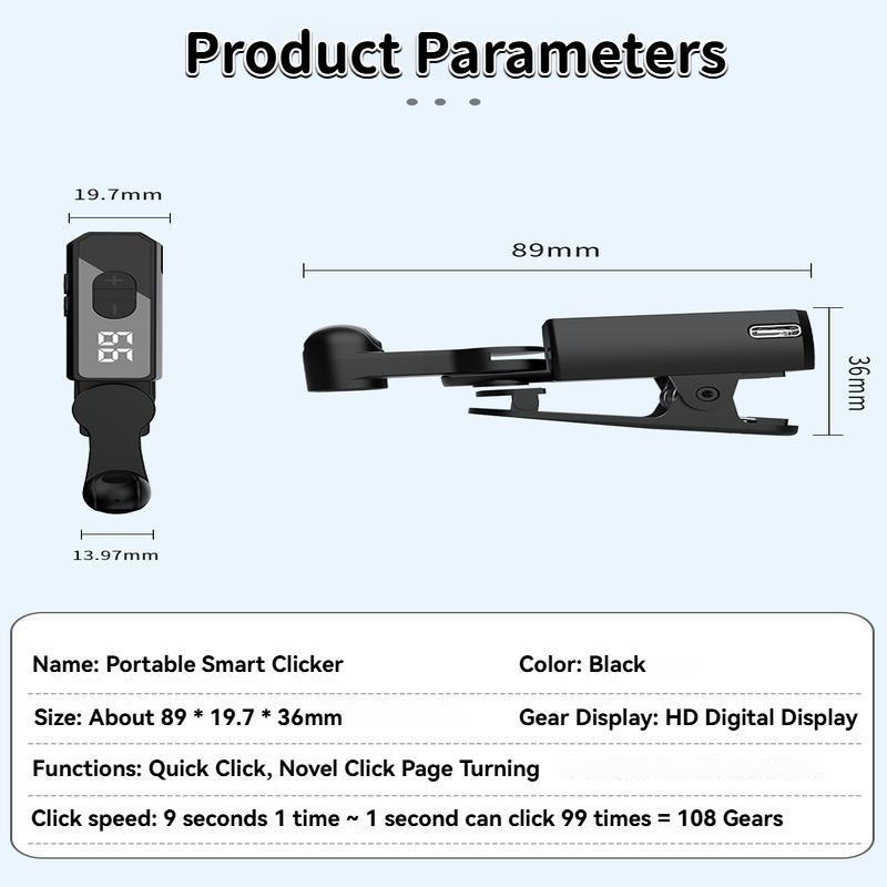 2026 New Rechargeable Automatic Screen Clicker, 3-in-1 USB Powered Fast Phone Tap Simulator with Adjustable Speed, Portable Continuous Auto Clicker for Games Live Likes Shopping & Reward Tasks Smartphone Smartphone Smartphone