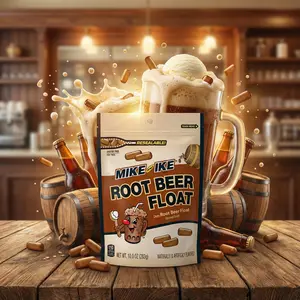 Mike and Ike Root Beer Limited Edition – 10 oz Chewy Candy Resealable Bag