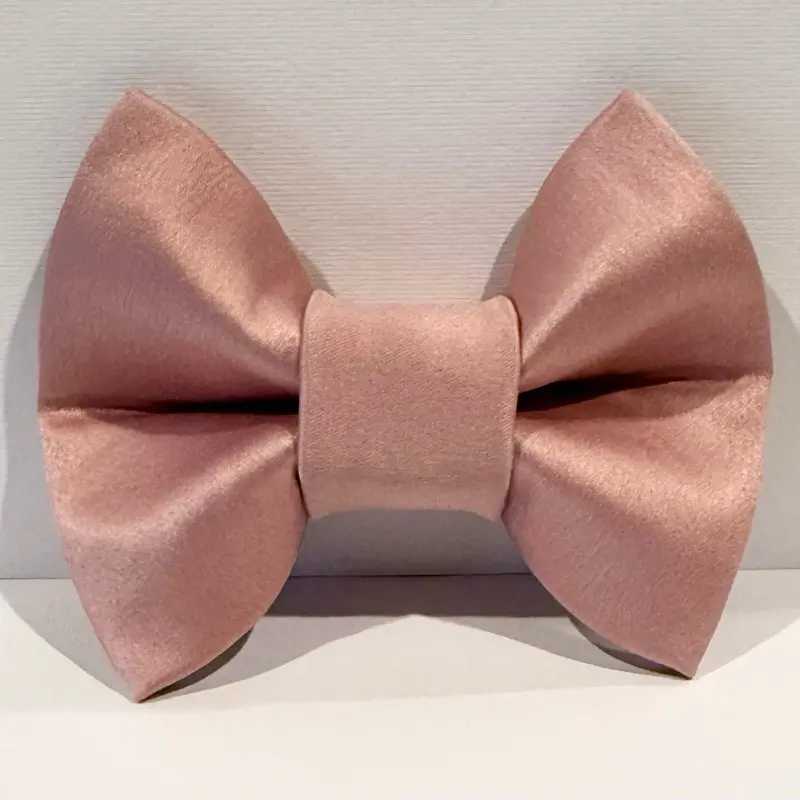 Satin Pink-Handmade Bow tie Satin Pink-Handmade Bow tie