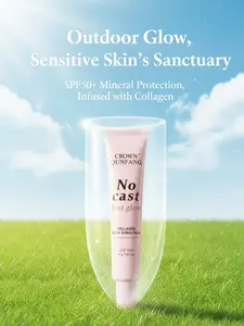 Guanqunfang Collagen Brightening Sunscreen Stick SPF50+ for Face & Body - High-Level UV Protection & Skin Brightening Effect Facial Daily Radiant Daily Radiant water powder serum tinted moisturizer  lash