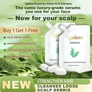 【 Buy 1-Get 1 Free!】Tgideas Rosemary Amino Acid Shampoo 250ML Anti-Hair Fall & Anti-Dandruff Treatment Oil Control Haircare with Zinc PCA for Hair Growth & Scalp Cleansing Buy 1 Get 1 Free